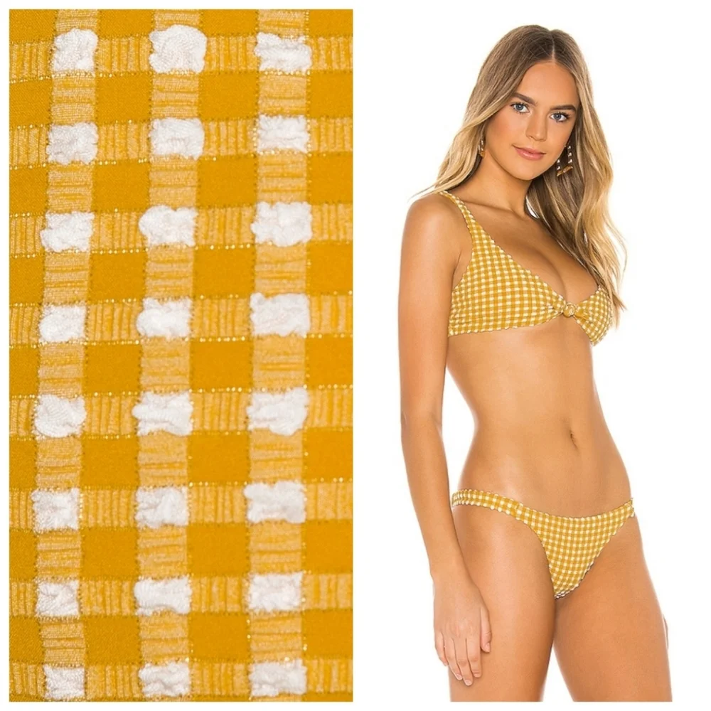 Vitamin A Lou Top Carmen Bottom Check Bikini Set - Picture 6 of 8